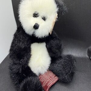 Ty Attic Treasures Checkers Panda Plush Collectible Teddy Bear